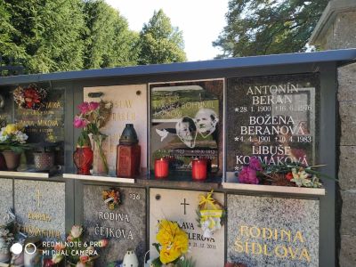 Placa para columbario con fotografía