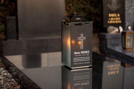 Linterna de vidrio sin fotografía