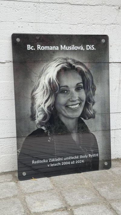 Placa conmemorativa de vidrio