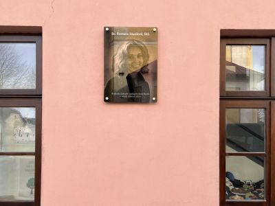 Placa conmemorativa de vidrio